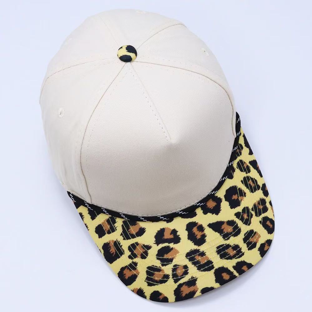 Unisex Leopard Print Baseball Cap Adjustable Outdoor Sports Visor Sun Hat Caps for Women Men