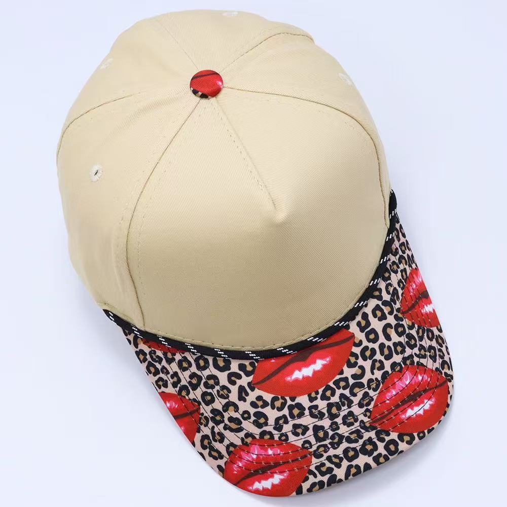 Unisex Leopard Print Baseball Cap Adjustable Outdoor Sports Visor Sun Hat Caps for Women Men